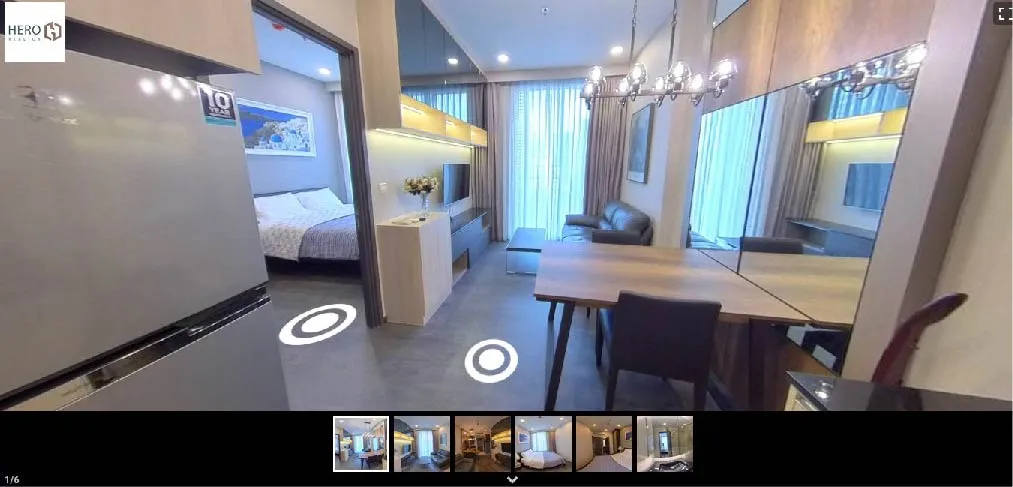 การตกแต่งภายในอพาร์ทเมนต์สไตล์โมเดิร์น พร้อมพื้นที่นั่งเล่นแบบเปิดโล่ง โต๊ะรับประทาน