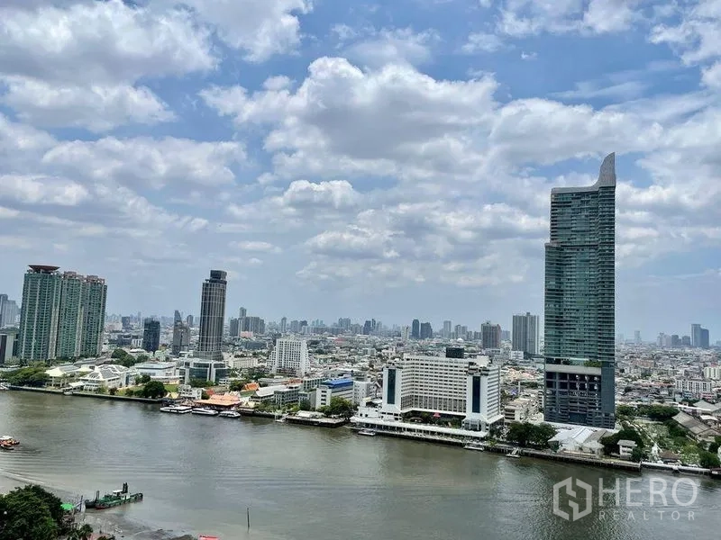 คอนโด ให้เช่าในKhlong San, Bangkok - วิวแม่น้ำเจ้าพระยาและเส้นขอบฟ้ากรุงเทพฯจากคอนโด