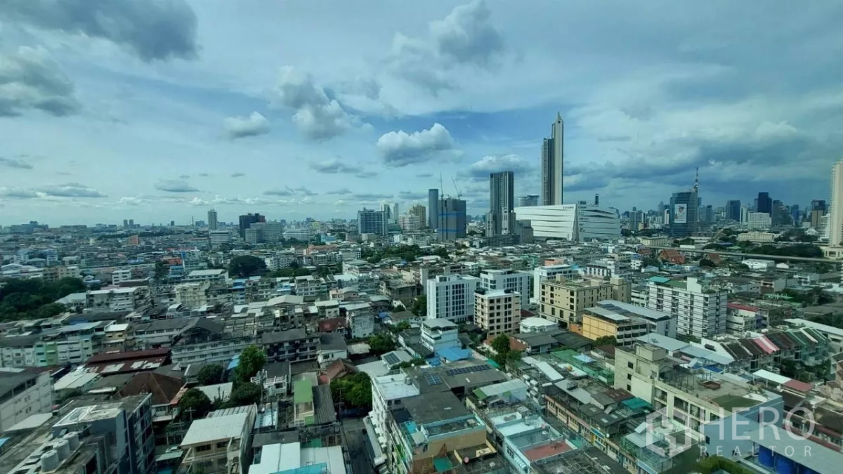 คอนโด ให้เช่าในKhlong San, Bangkok - วิวพาโนรามาสกายไลน์คลองสานสู่ใจกลางกรุงเทพฯ