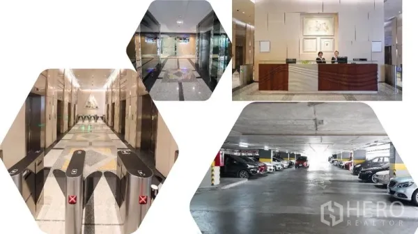 Office Space for rent in Bang Rak, Bangkok - Office tower lobby with security turnstiles, staffed reception, lifts and indoor parking.