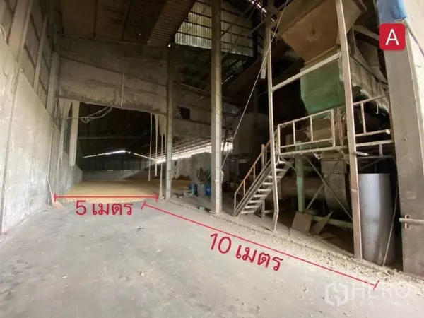 工厂 出租在Chachoengsao - 厂房内部带设备平台与混凝土通道，适合生产线