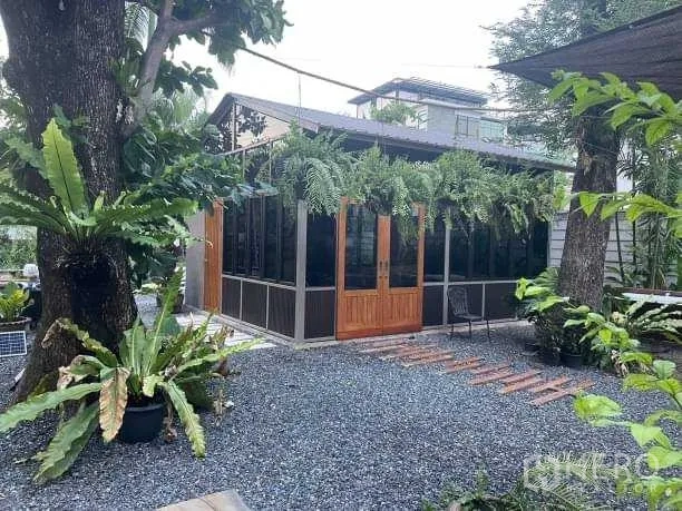 พื้นที่ขายปลีก ให้เช่าในSuan Luang, Bangkok - อาคารกระจกสไตล์เรือนกระจกสำหรับค้าปลีก รายล้อมด้วยเฟิร์นและต้นไม้ในสวนจัดแต่ง