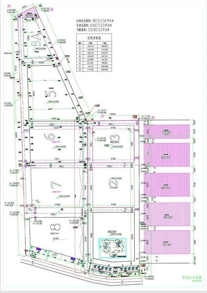 คลังสินค้า ให้เช่าในBan Bueng, Chon Buri - ผังโครงการนิคมอุตสาหกรรม แสดงแปลงโกดังและทางเข้าออกถนน