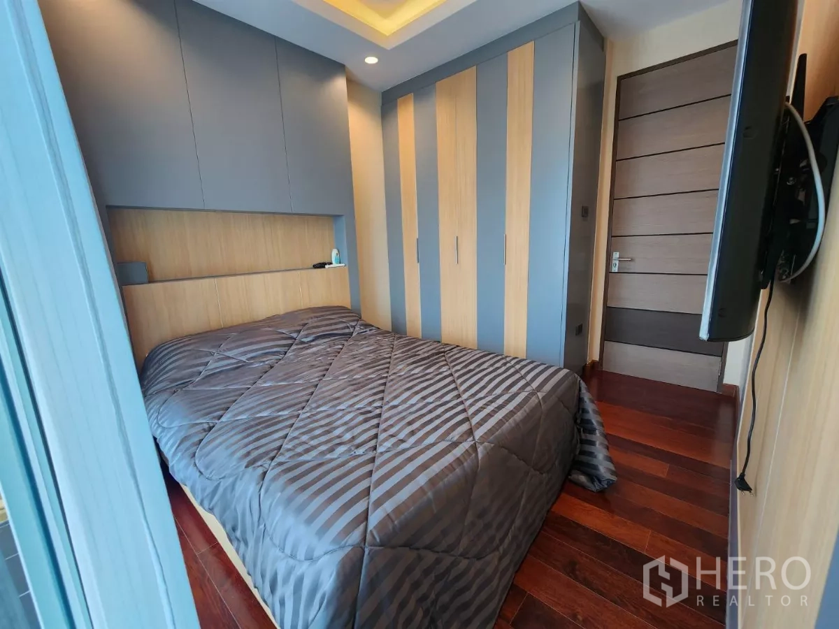 บ้าน ให้เช่าหรือขายในChatuchak, Bangkok - ห้องนอนขนาดกะทัดรัด ตู้เสื้อผ้าบิลต์อินและทางออกระเบียง