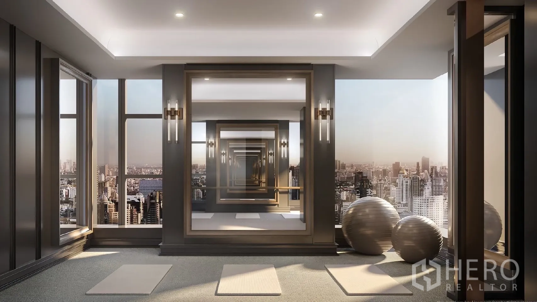 คอนโด ให้เช่า - อ่างออนเซ็นในร่ม รับแสงธรรมชาติ พร้อมระแนงไม้