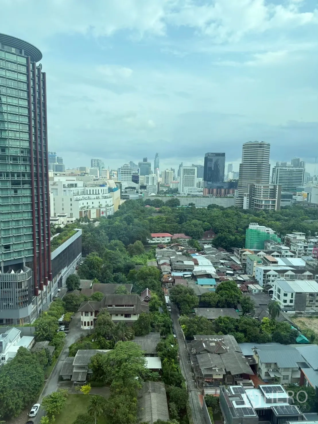 คอนโด for rent in Ratchathewi, Bangkok - วิวเมืองกว้างและพื้นที่สีเขียวจากมุมสูง