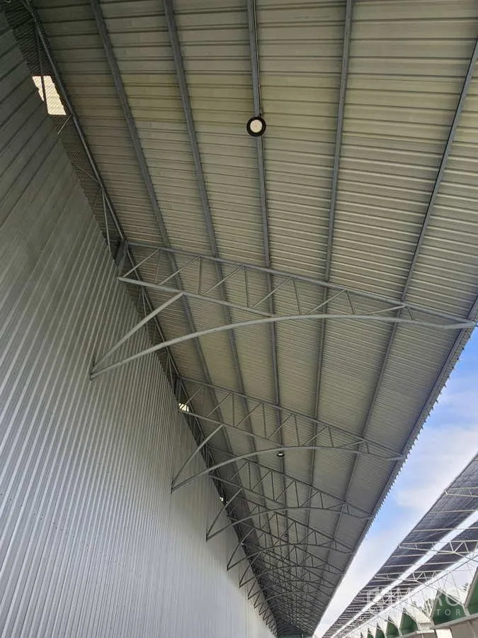 คลังสินค้า ให้เช่าในLam Luk Ka, Pathum Thani - กันสาดยาวภายนอกและโครงทรัสเหล็กตามแนวอาคารโกดัง