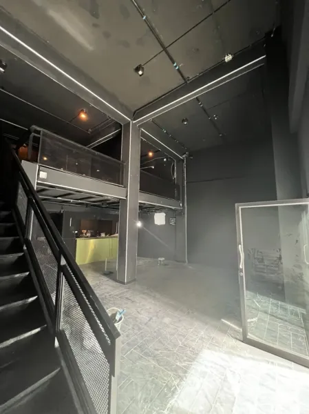 Home Office for rent or sale in Khlong Toei, Bangkok - Bright ground floor with sliding glass door and loft-style mezzanine.