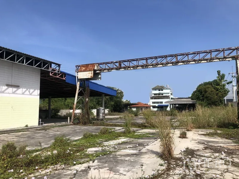 货栈 出租或出售在Lam Luk Ka, Pathum Thani - 大型工业场地，设钢制龙门架与带顶装卸区。