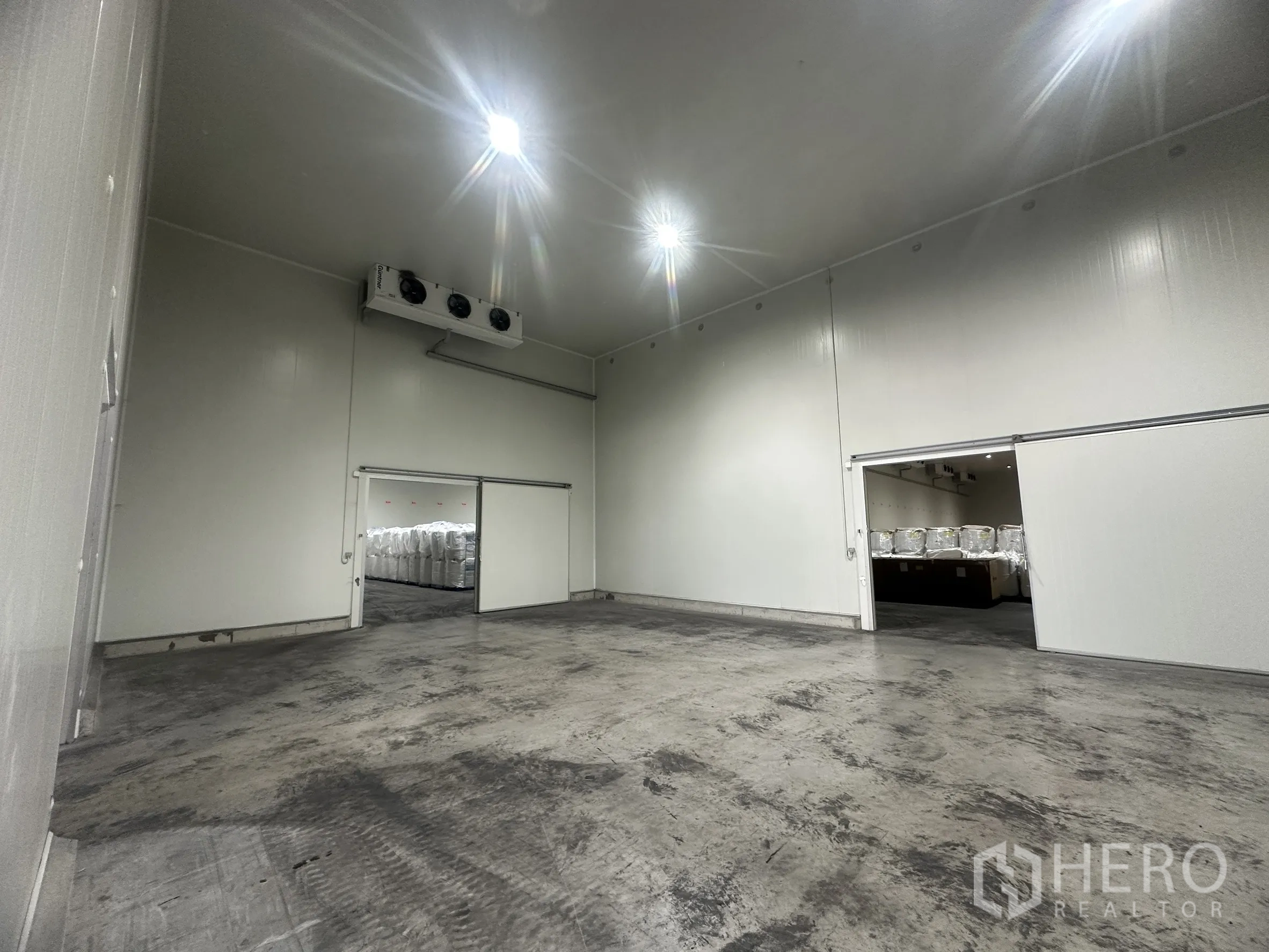 仓库 for rent in Bang Pa-in, Phra Nakhon Si Ayutthaya - 保温房间，配滑动门连接多个冷藏分区
